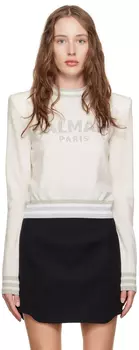 Свитер в полоску Off-White Balmain