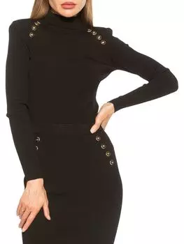 Свитер в рубчик Arleth Alexia Admor, черный
