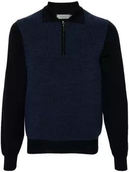 Свитер в рубчик Canali, синий