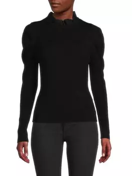 Свитер в рубчик Donna Karan Black