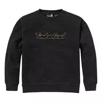 Свитер (WMNS) Timberland Logo Texture Crew Sweater 'Black', черный