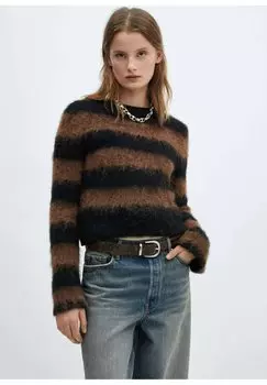 Свитер вязаный TELARANY Mango, цвет brown