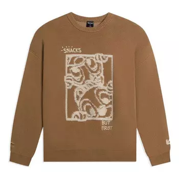 Свитер x disney graphic sweaters 'brown' Li-Ning, коричневый