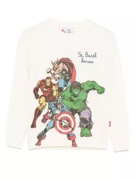 Свитер x Marvel Douglas MC2 Saint Barth Kids, белый