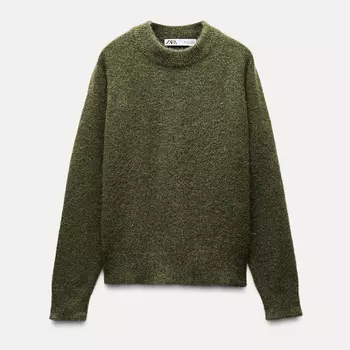 Свитер Zara Plain Knit, хаки