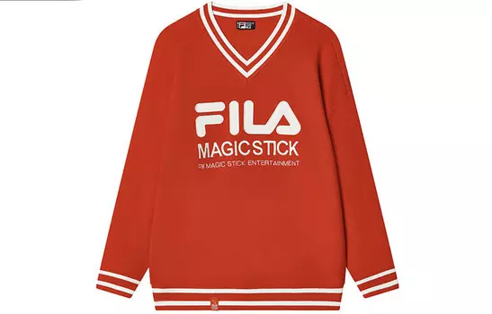 Свитер женский красный Fila
