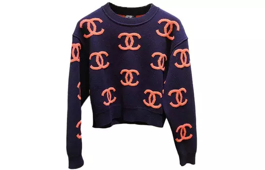 Свитер женский темно-синий Chanel