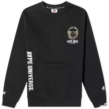 Свитшот Aape Back X-Bone, черный