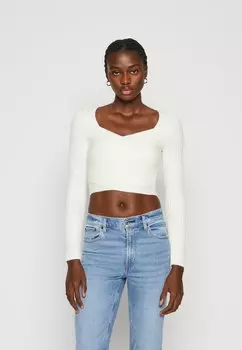 Свитшот Abercrombie & Fitch VARIEGATED WRAP SLIM, цвет jet stream