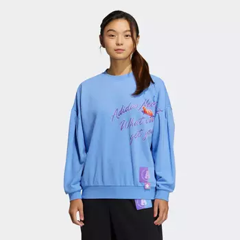 Свитшот Adidas Neo W Vbe, голубой