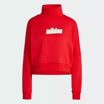 Свитшот Adidas Ski Chic, красный/белый