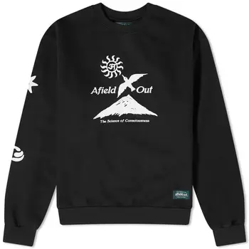 Свитшот Afield Out Conscious Crew, черный