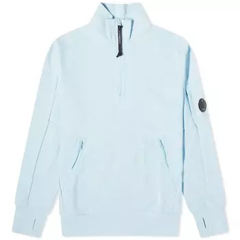Свитшот C.P. Company Diagonal Raised Fleece Zipped, голубой