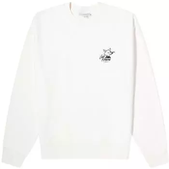 Свитшот Caf Kitsune Fox Relax, белый