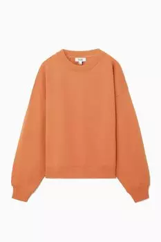 Свитшот COS Oversized Jersey, оранжевый