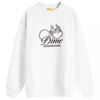 Свитшот Cursive power Dime, цвет ash