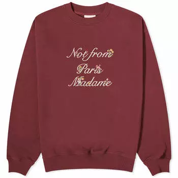 Свитшот Drle De Monsieur Presented By End. Embroidered, бордо