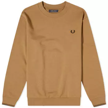 Свитшот Fred Perry Crew Neck, коричневый