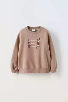 Свитшот гринч ZARA, темно-розовый