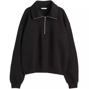 Свитшот H&amp;M Collared, черный