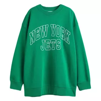 Свитшот H&amp;M New York Jets Oversize, голубой