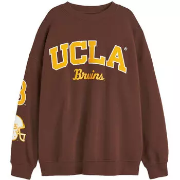 Свитшот H&amp;M Oversized Printed UCLA, коричневый