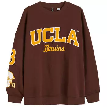 Свитшот H&amp;M+ Oversized Printed UCLA, коричневый