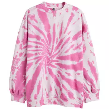 Свитшот H&amp;M+ Tie-Dye, розовый