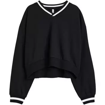 Свитшот H&amp;M V-neck, черный