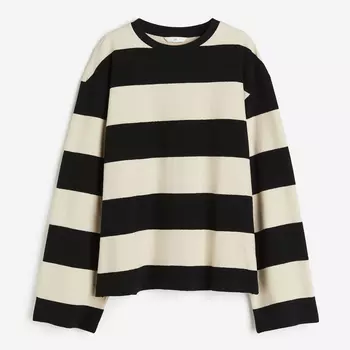 Свитшот H&M Oversized, черный