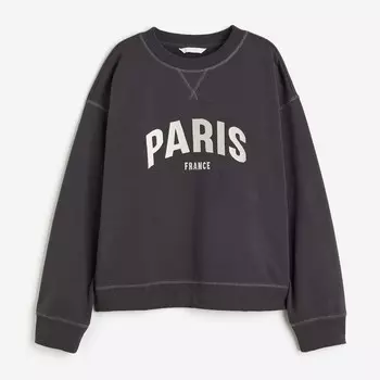 Свитшот H&M Paris, темно-серый