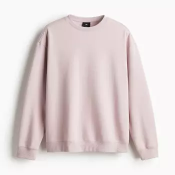Свитшот H&M Relaxed Fit, розовый
