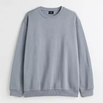 Свитшот H&M Relaxed Fit, серый