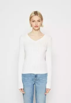 Свитшот Hollister Co. ICON V NECK, белый