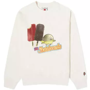 Свитшот Icecream Flying Crew, бежевый