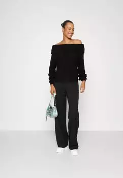 Свитшот JDY JDYJUSTY OFF SHOULDER, черный