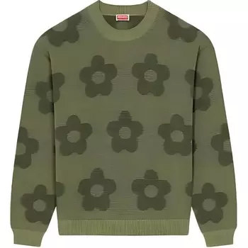 Свитшот Kenzo с цветочным принтом, зеленый
