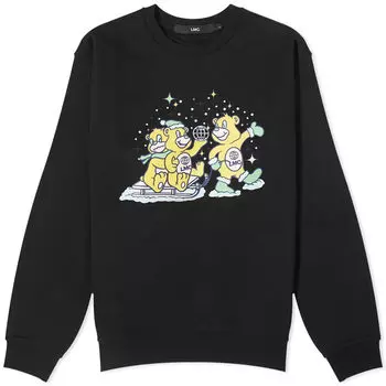 Свитшот Lmc Sleight Riding Bears, черный