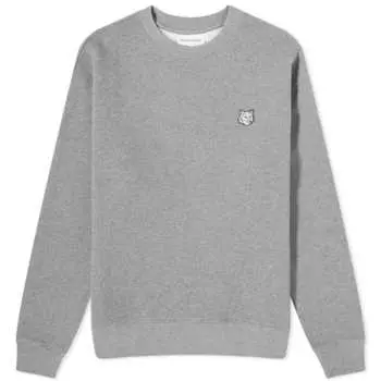 Свитшот Maison Kitsune Bold Fox Head Patch Comfort, цвет Medium Grey Melange