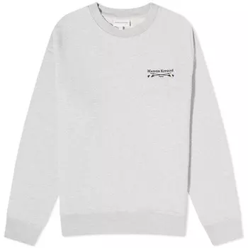 Свитшот Maison Kitsune Oars Regular Crew, светло-серый