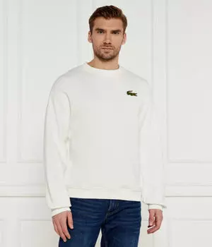 Свитшот мужской Lacoste с логотипом бренда, белый