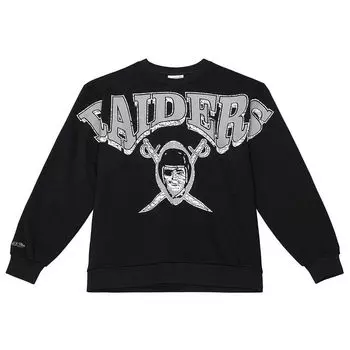 Свитшот NFL OAKLAND RAIDERS FLEECE CREWNECK Mitchell And Ness, цвет Schwarz