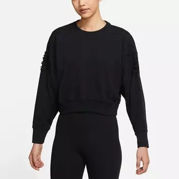 Свитшот Nike Casual Sports Knit Round Neck Women's Training, черный