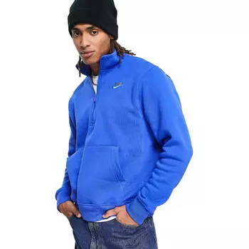 Свитшот Nike Club Half Zip, синий