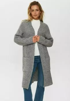 Свитшот Nmph NUZINDI LONG, цвет storm front melange