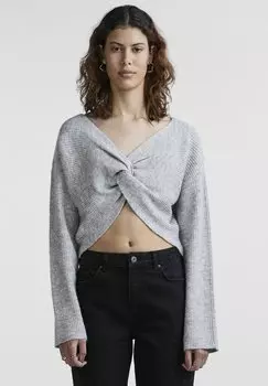 Свитшот Pieces, цвет light grey melange