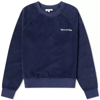 Свитшот Sporty & Rich Ny Tennis Club Terry Crew Unisex, темно-синий
