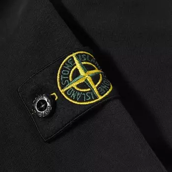 Свитшот Stone Island Junior Crew, черный