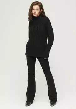 Свитшот Superdry ШЕЕВОЙ КАБЕЛЬ, черный