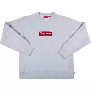 Свитшот Supreme Box Logo Crewneck, серый